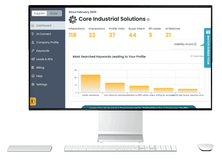AI Capabilities Enhancing Industrial Supplier Connections