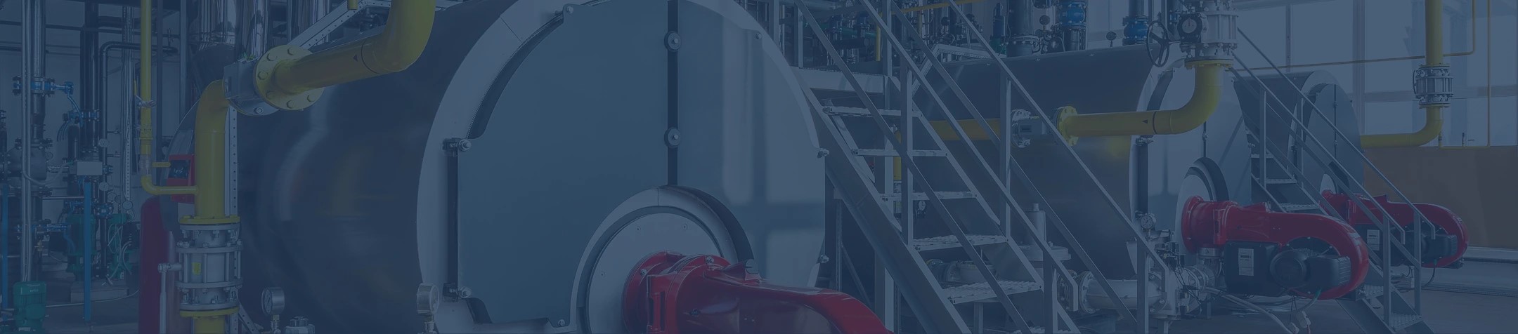Industrial boiler room
