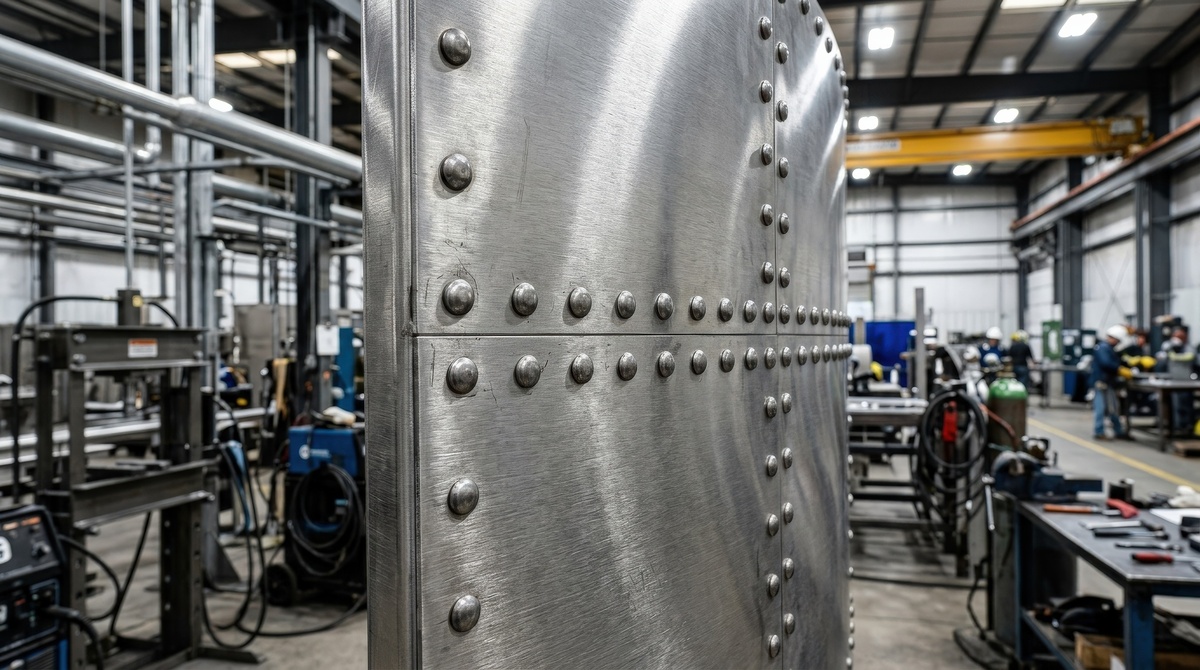 Industrial panel joints illustrating bonded and mechanically fastened assembly methods.